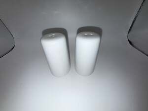 White Essentials by Home Essentials  Ceramic Salt and Pepper Shaker Set